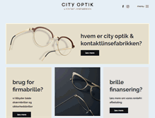 Tablet Screenshot of cityoptik.dk